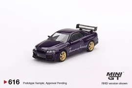 MINI GT 1/64 Nissan Skyline GT-R (R34) Tommykaira R-z Midnight Purple