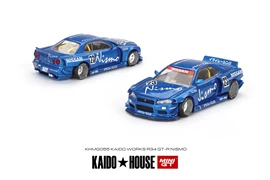 【Kaido House X MINI GT】1/64 Nissan Skyline GT-R (R34) Kaido Works V3