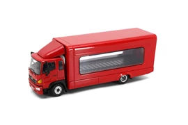 Tiny City Die-cast Model Car - HINO500 Covered Vehicle Transporter (Red)
