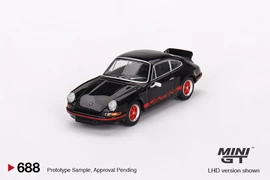 MINI GT 1/64 Porsche 911 Carrera RS 2.7 Black with Red Livery