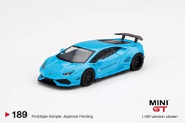 MINI GT 1/64 LB★WORKS Lamborghini Huracan ver. 1 Light Blue LHD