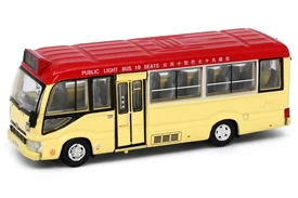 Tiny City 183 Die-cast Model Car - Toyota Coaster (B70) Red Minibus (19-seats) (Mei Foo)