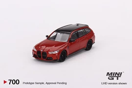 MINI GT 1/64 BMW M3 Competition Touring (G81) Toronto Red Metallic