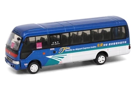 Tiny City M02 Die-cast Model Car - Toyota Coaster B59 (Airport Express Shuttle Bus) MTR
