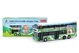 Tiny City Die-cast Model Car - KMB VOLVO B8L WRIGHT Go Green, Anderson (213X)