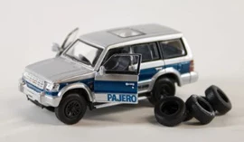 BMC 1/64 Mitsubishi 2nd Gen Pajero -Blue Stripe + Print - RHD