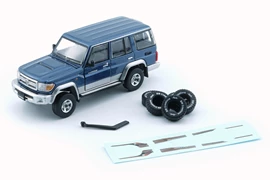 BMC 1/64 Toyota Land Cruiser LC76 Blue (RHD)