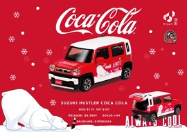 BMC x TINY 1/64 Suzuki 2016 Hustler - COCA-COLA
