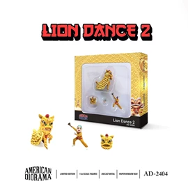 American Diorama 1/64 Figure Set: Lion Dance 2