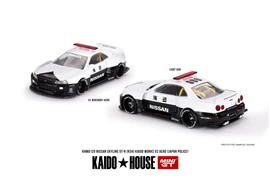 【MINI GT X Kaido House】1/64 Nissan Skyline GT-R R34 Kaido Works (V2 Aero) Police