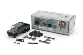 BMC 1/64 Land Rover 2016 Defender 110 Pick Up -6x6 Acc Pack - Dark Grey Silver (RHD)