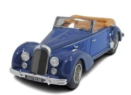 Esval Models 1/43 1950 Talbot Lago T26 Record Convertible - Top Down - TWO-TONE: BLUE / LIGHT BLUE