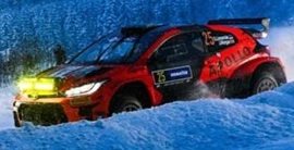 Sparky 1/43 TOYOTA GR Yaris Rally 2 No.25 Red Grey Team - 3rd RC2 Rally Sweden 2024 - G. Linnamae - J. Morgan