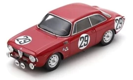 Spark 1/43 Alfa Romeo 1600 GTA No.29 2nd Spa 24H 1966 - E. Pinto - J. Demoulin (Limited 324)