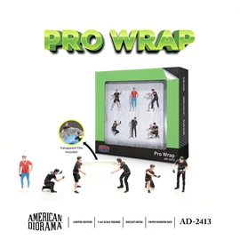 1:64 Figure Set: Pro-Wrap (Include a piece of transparent film to replicate car wrapping scene)