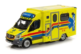 Tiny City 159 Die-cast Model Car - Mercedes-Benz Sprinter Facelift HKFSD Ambulance (A491)