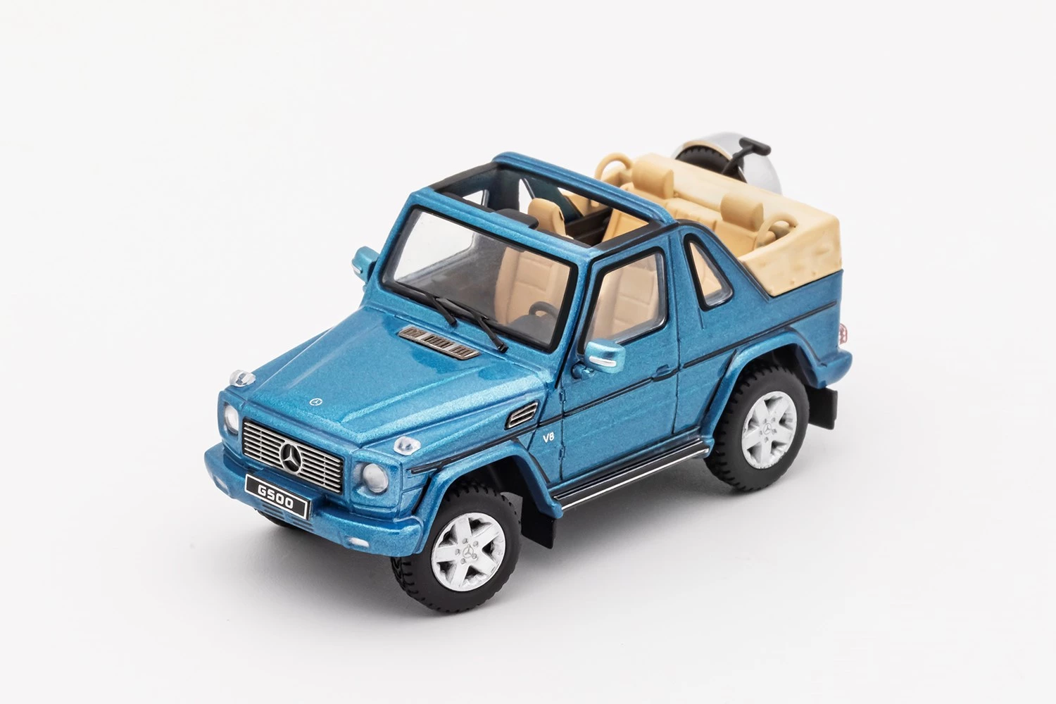 Miniature 1/64 Mercedes-Benz E320 Bleue, Collection Minicar - Occasion Avec Boîte !