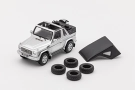 GCD 1:64 Mercedes-Benz G500 Cabriolet - Silver LHD (附配件)