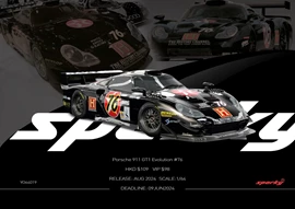 Sparky 1/64 Porsche 911 GT1 Evolution #76 (Tiny獨家限定)