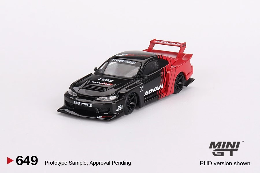 MINI GT S15 LibertyWalk 通常版 & チェイス版 セット MINI GT 1/64 Nissan LB-Super Silhouette SILVIA S15 2023 SEMA