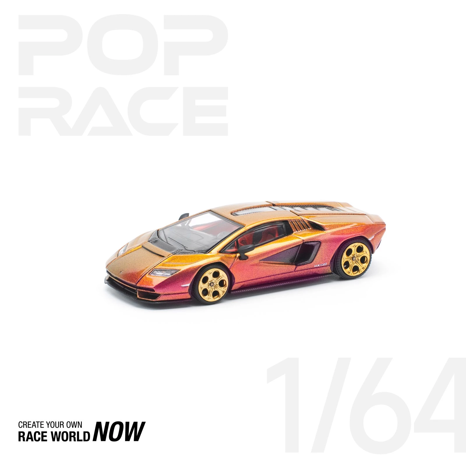 Tiny - Hong Kong Bus Model Shop - POPRACE 1/64 LAMBORGHINI