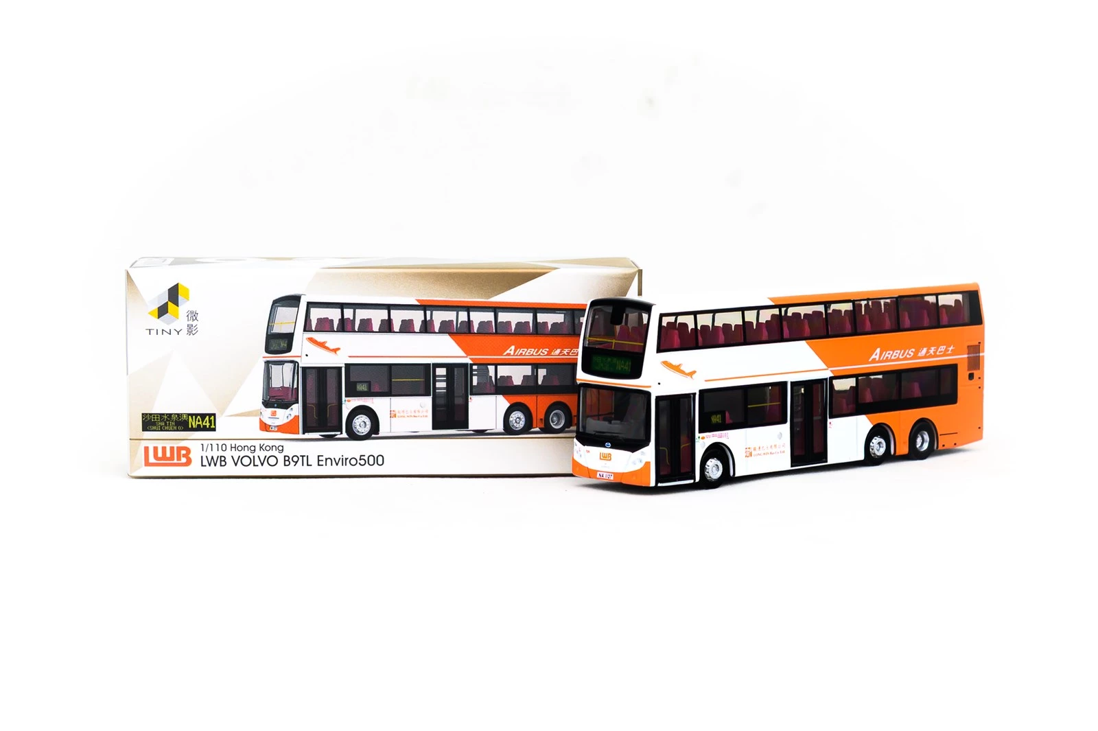 Tiny - Hong Kong Bus Model Shop - Tiny City KMB93 Die-cast Model