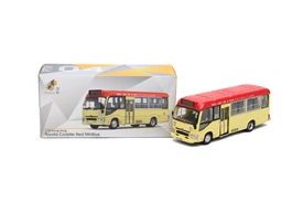 Tiny City PTV04 Die-cast Model Car - Toyota Coaster (B70) Red Minibus (19-seats) 