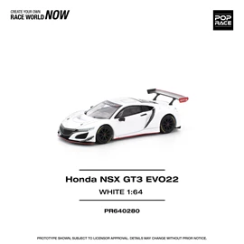 POPRACE 1/64 HONDA NSX GT3 EVO22 - WHITE