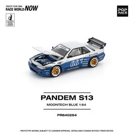 POPRACE 1/64 PANDEM SILVIA S13 MOONTECH BLUE