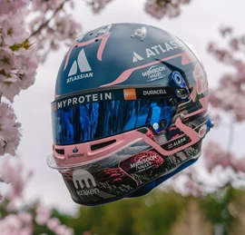 Spark 1/5 F1 Helmet Williams Racing - Alexander Albon - Japanese GP 2025