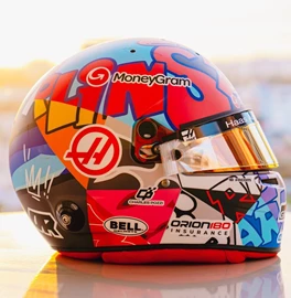 Spark 1/5 F1 Helmet MoneyGram Haas F1 Team - Esteban Ocon - Miami GP 2025