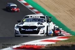 Spark 1/43 LKQ Euro Car Parts with WSR No.2 BMW 330i BTCC - Brands Hat h Indy Race 3 Winner 2025 Charles Rainford Limited 500