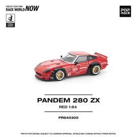 POPRACE 1/64 PANDEM 280ZX RED (NEW TOOLING)