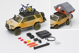 GCD 1:64 Toyota 4Runner modified version—Silver Muddy（LHD）with accessories