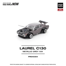 POPRACE 1/64 LAUREL C130 METALLIC GREY (NEW TOOLING)