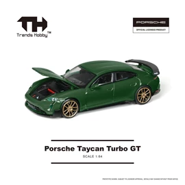 Trends Hobby Diecast 1/64 Porsche Taycan Turbo GT (Green)