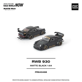 POPRACE 1/64 RWB 930 MATTE BLACK "STELLA ARTOIS"