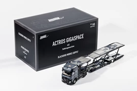 GCD 1:64 SHADOW PRO Actros 一拖八運輸車 黑鳥(LHD)