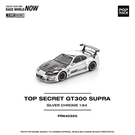POPRACE 1/64 TOP SECRET GT300 SUPRA - SILVER CHROME