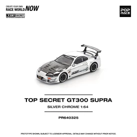 POPRACE 1/64 TOP SECRET GT300 SUPRA - SILVER CHROME