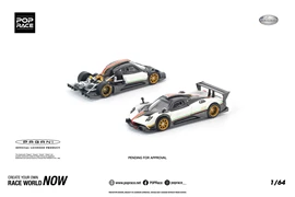 POPRACE 1/64 PAGANI ZONDA R WHITE