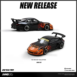 INNO 1/64 DIE-CAST RWB 997 Orange Burning Flame