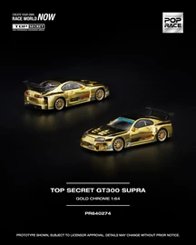 POPRACE 1/64 - TOP SECRET GT300 SUPRA
GOLD CHROME