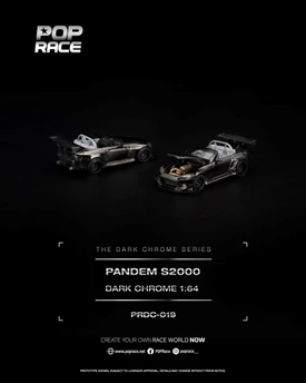 POPRACE 1/64 - PANDEM S2000 DARK CHROME
