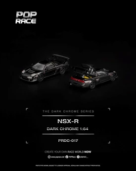 POPRACE 1/64 - NSX-R DARK CHROME