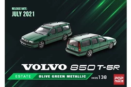 POPRACE 1/64 Volvo 850 T5-R Estate Olive Green Metallic