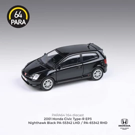 PARA64 1/64 2001 Honda Civic Type-R EP3 Nighthawk Black (RHD)