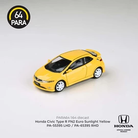 PARA64 1/64 2007 Honda Civic FN2 Type R Sunlight Yellow, RHD