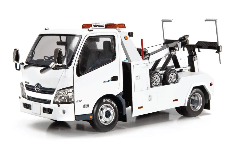 1/18 日野 HINO 300 Tow Truck Hong Kong Die-cast Model Cars & Bus Models - Tiny 1/18 Hino 300