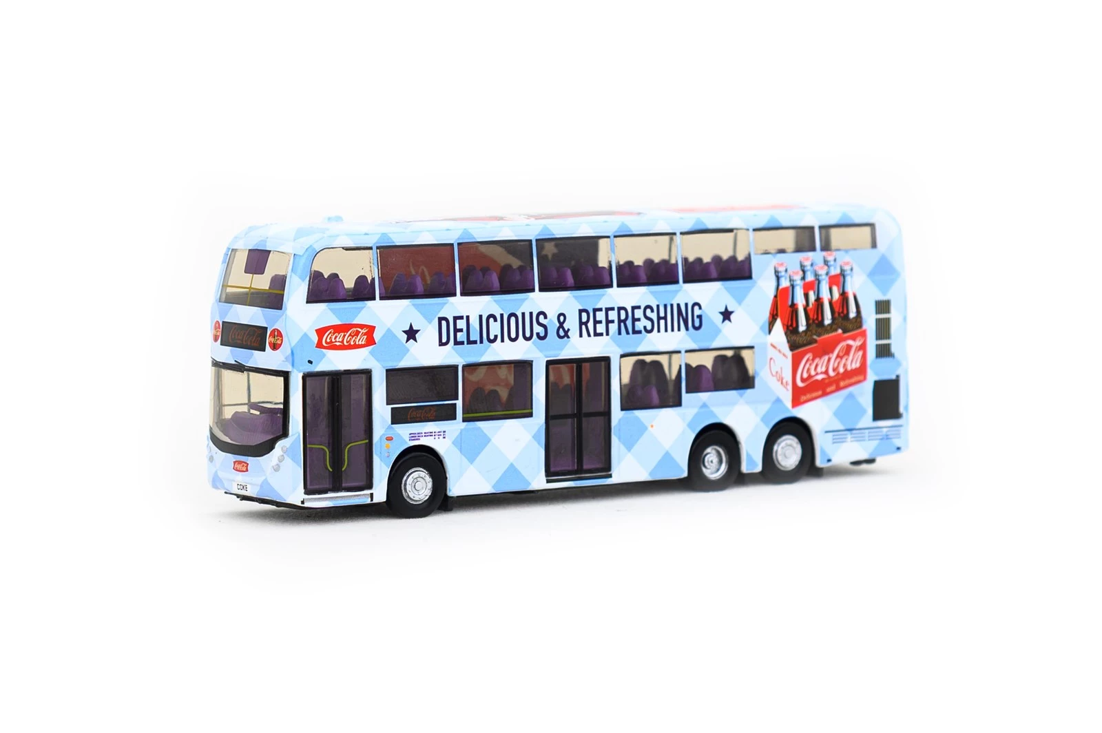 【新品】Tiny City 1/64 E500 MMC FL Coca-Cola Hong Kong Die-cast Model Cars & Bus Models - Tiny City Die-cast